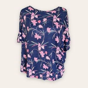 ☑️ Loft linen floral top